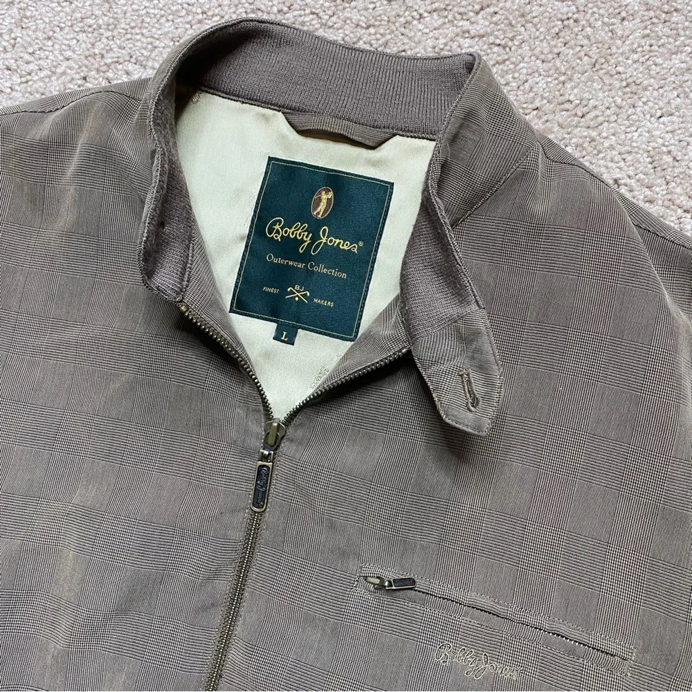 Bobby Jones Outerwear Collection Rayon Full Zip Lined Jacket - Picture 3 of 7